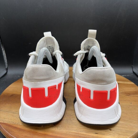 Nike Free Metcon 5 Mens Size 7.5 Running Shoes White Bright Crimson Sneakers